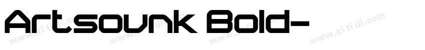 Artsounk Bold字体转换
